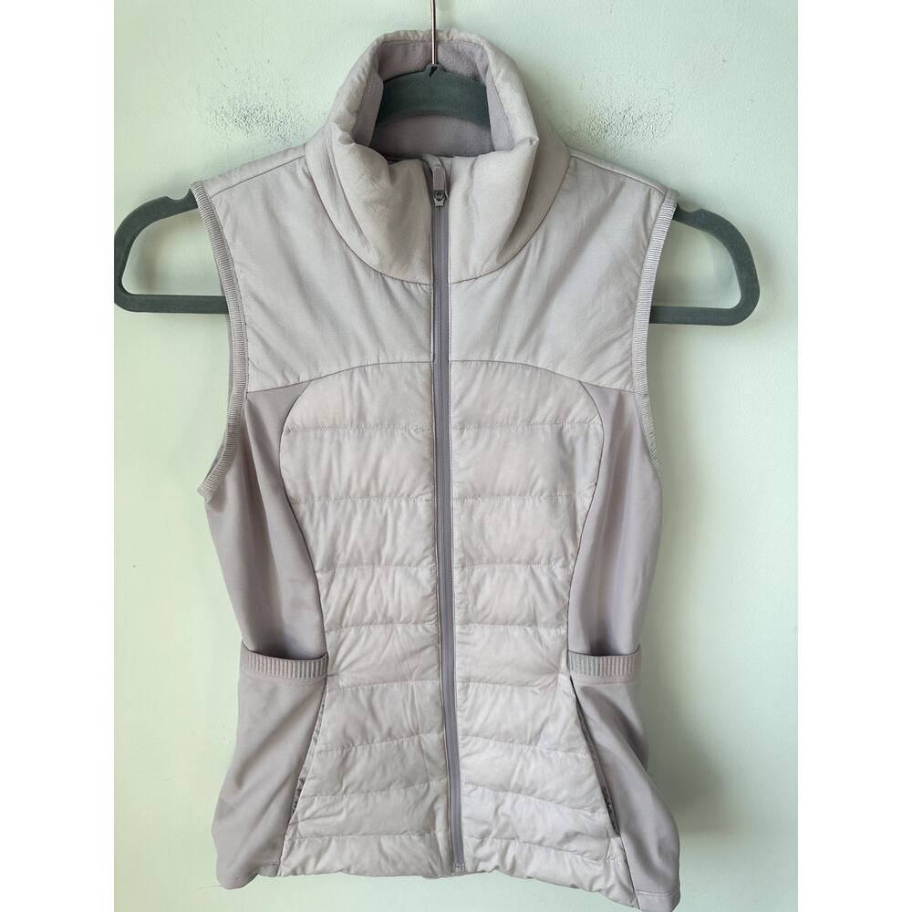 Lululemon Down For It Vest Size 4 Porcelain Pink